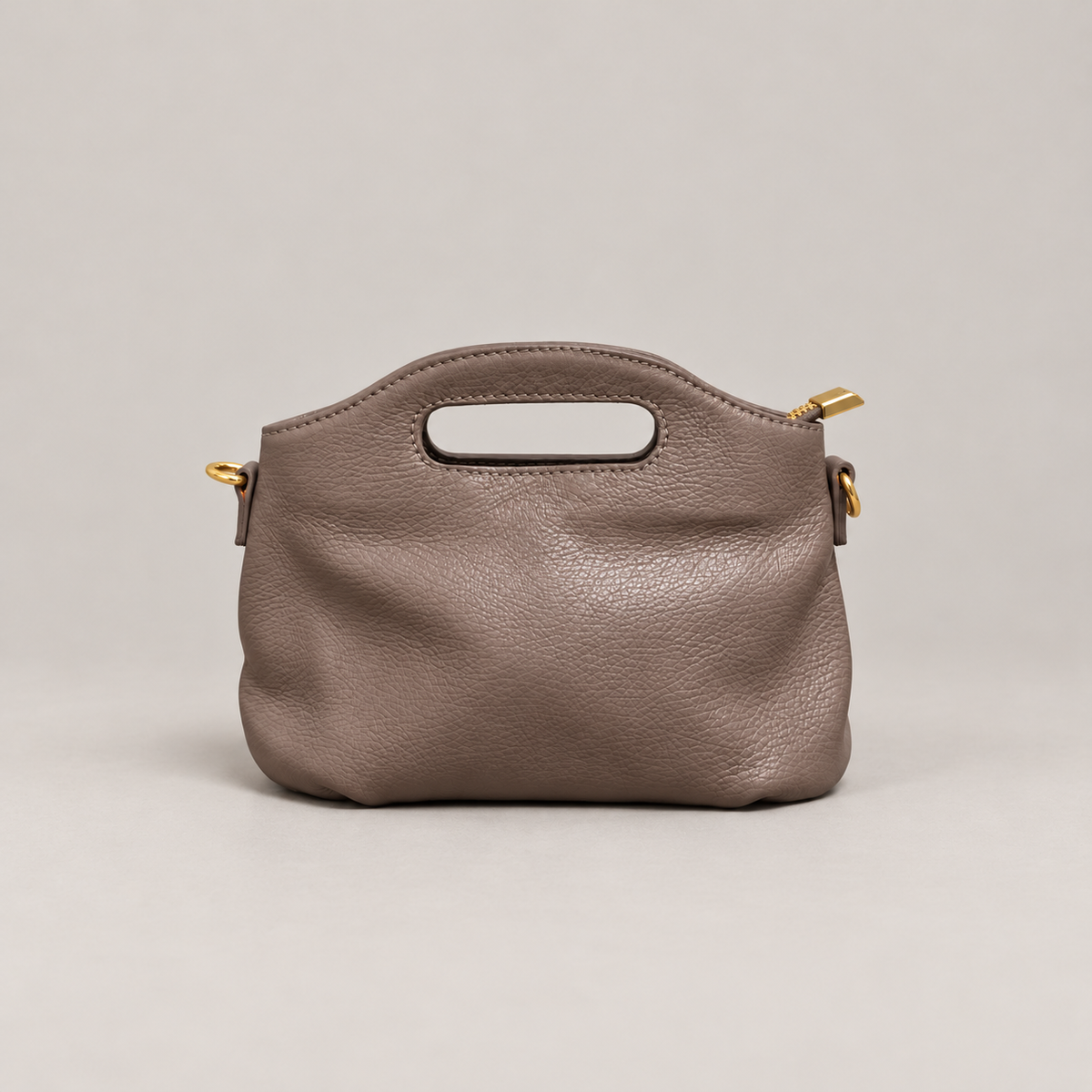 Sac boule en cuir grainé – ALMA