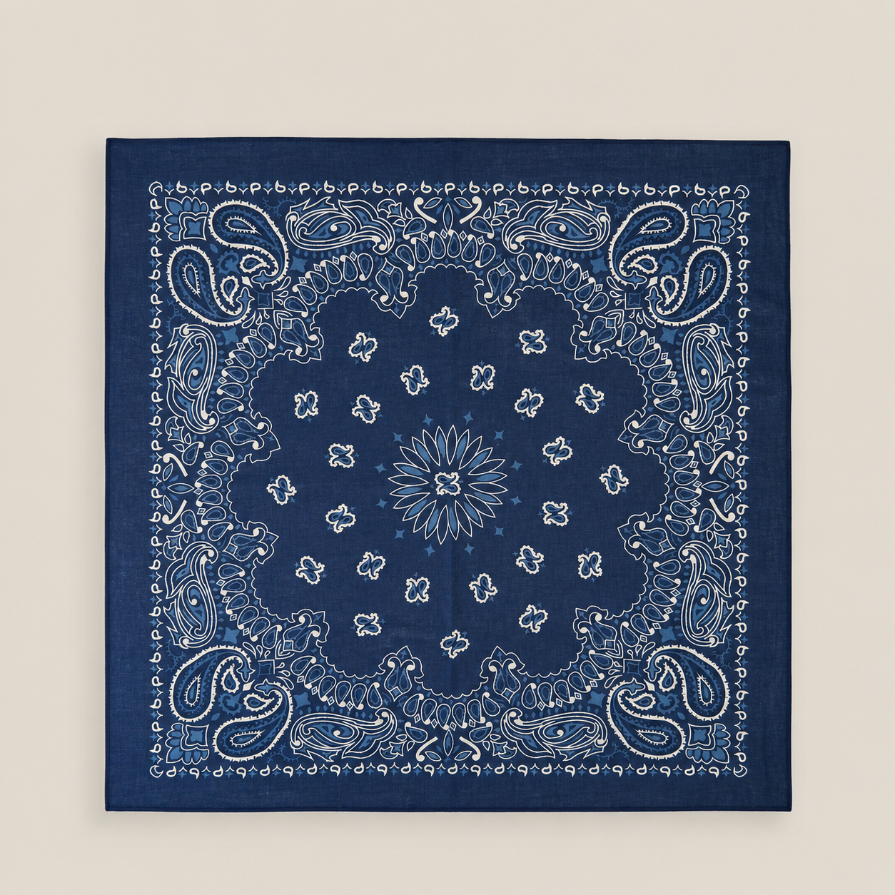 Carré en coton imprimé bandana