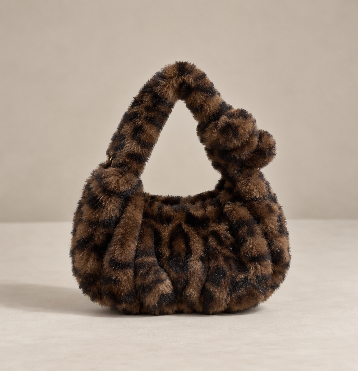 Sac fausse fourrure effet noué - NAYA