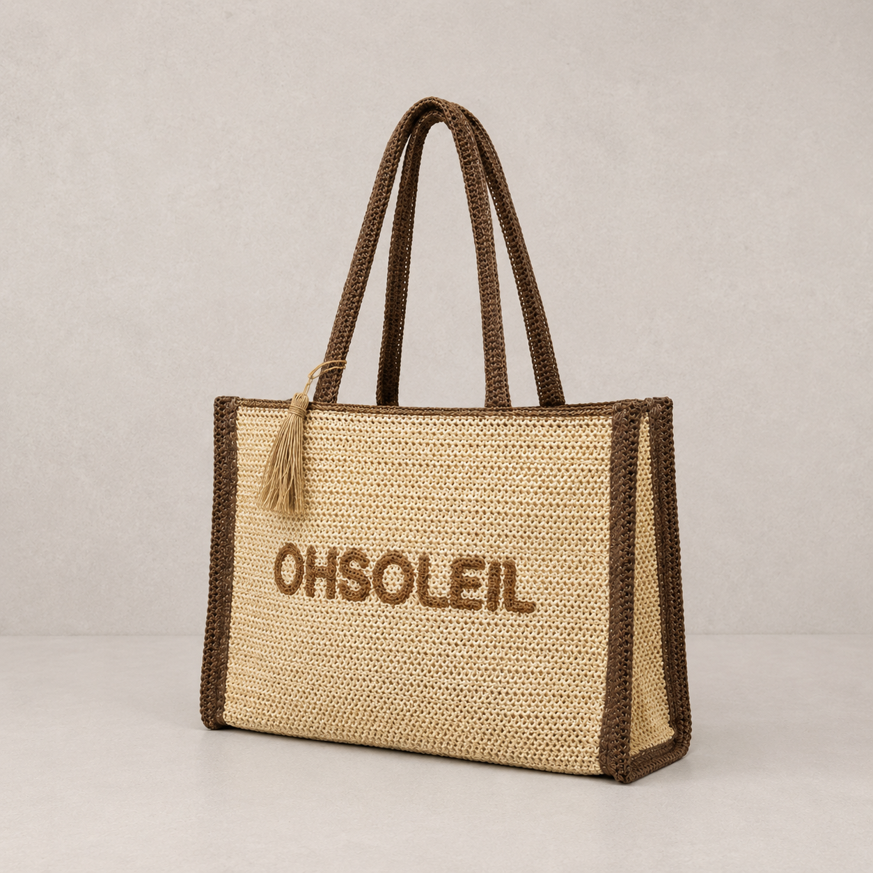 Sac cabas papier tissé "OhSoleil"