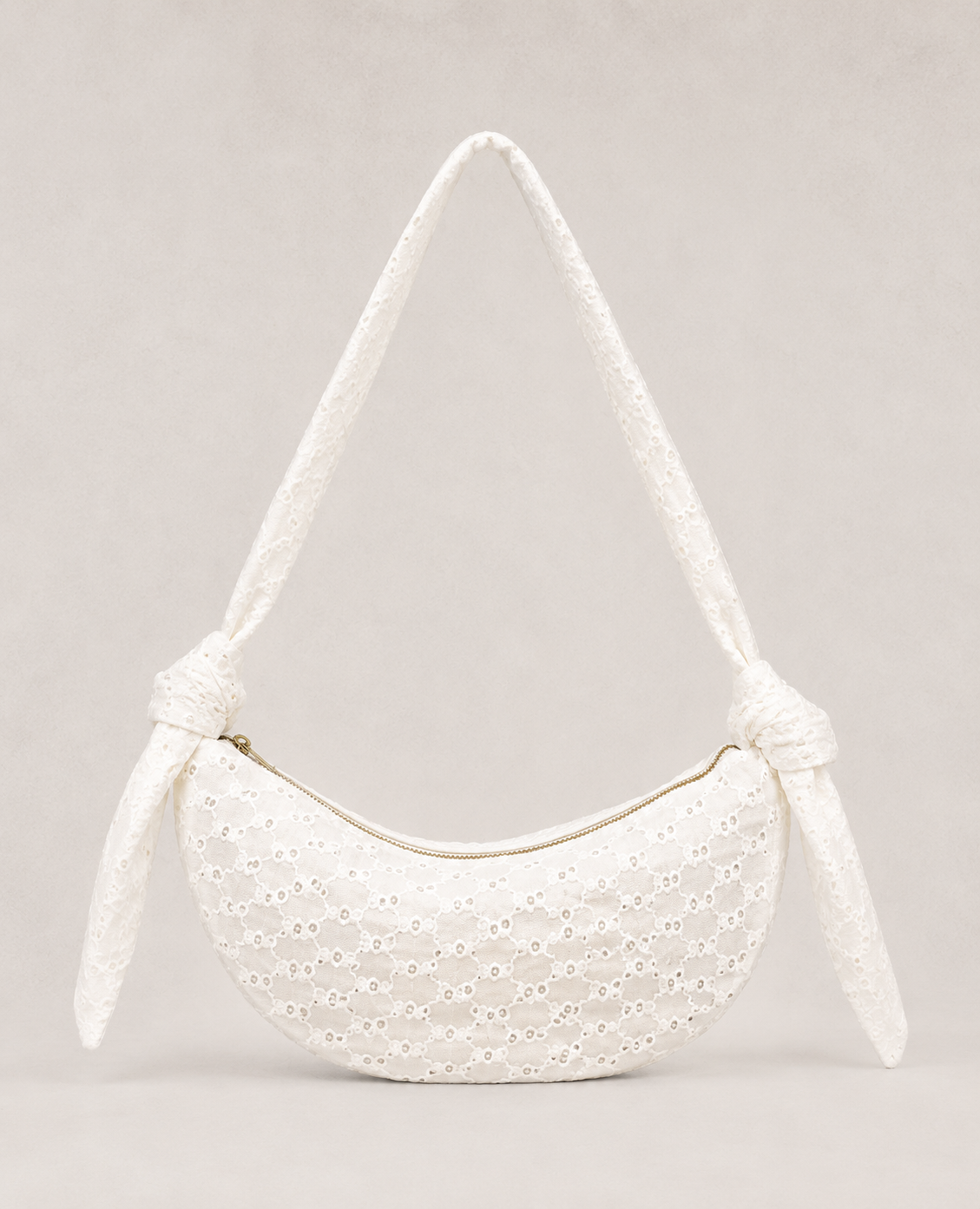Sac banane besace dentelle à franges coquillages