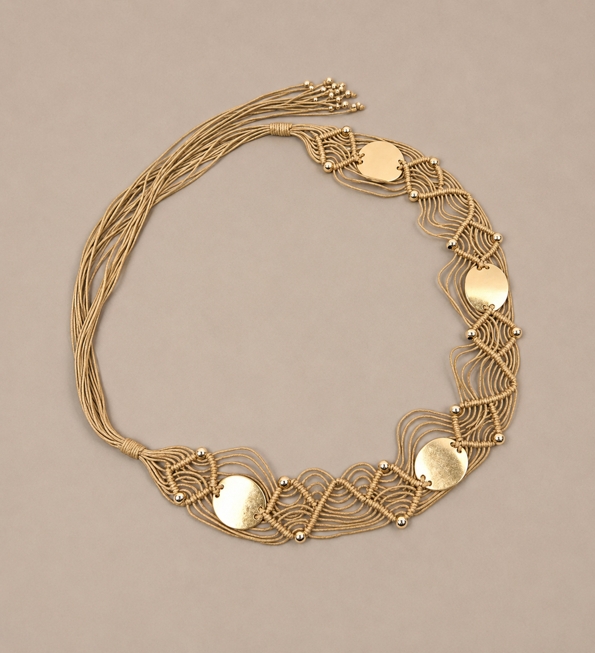 Ceinture bijou macramé
