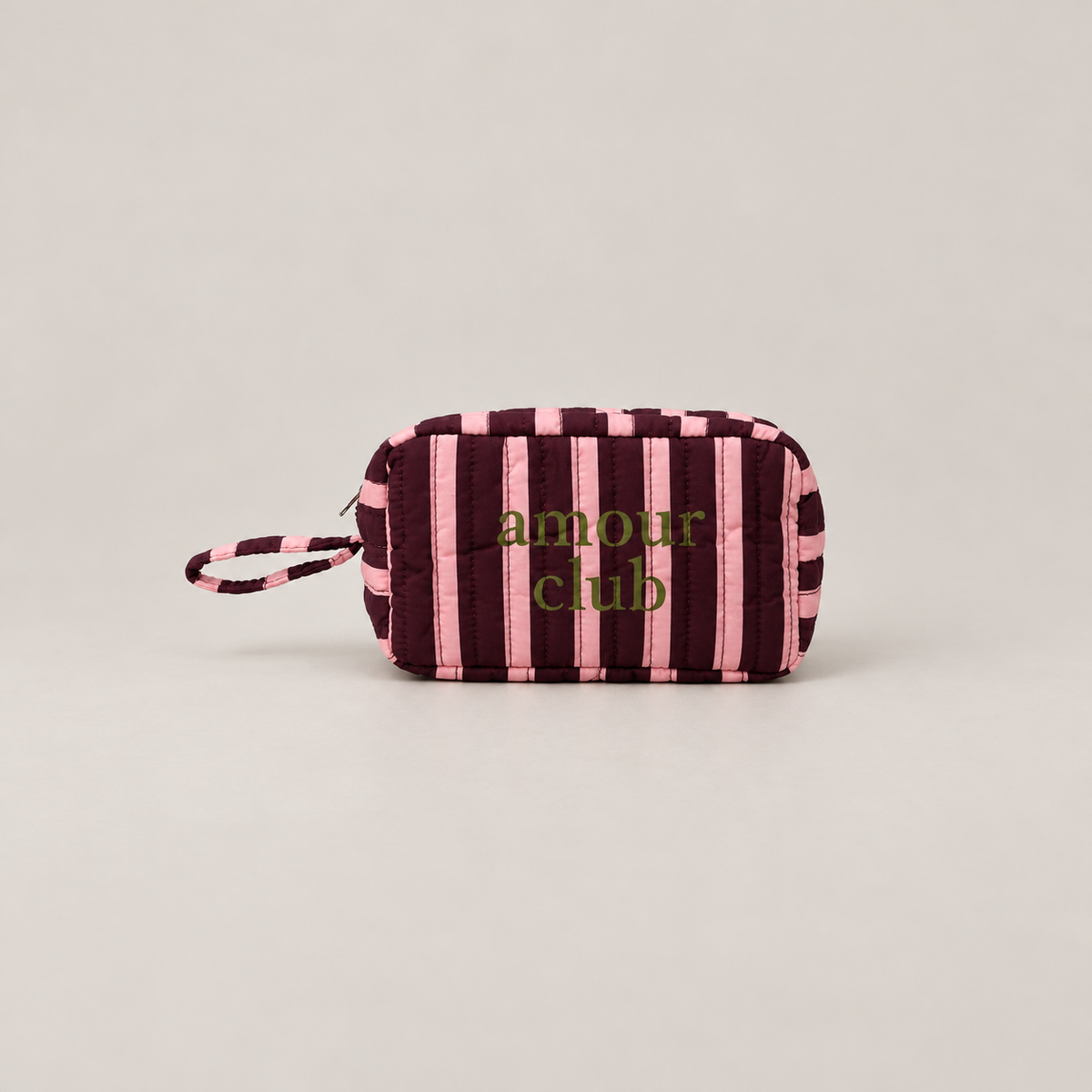 Trousse matelassée réversible - AMOUR CLUB