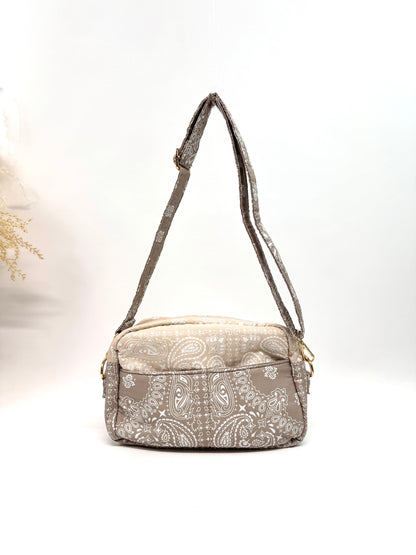 Sac coton style bandana bicolore