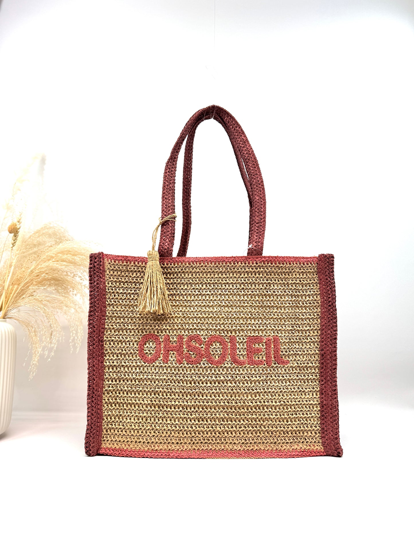 Sac cabas papier tissé "OhSoleil"