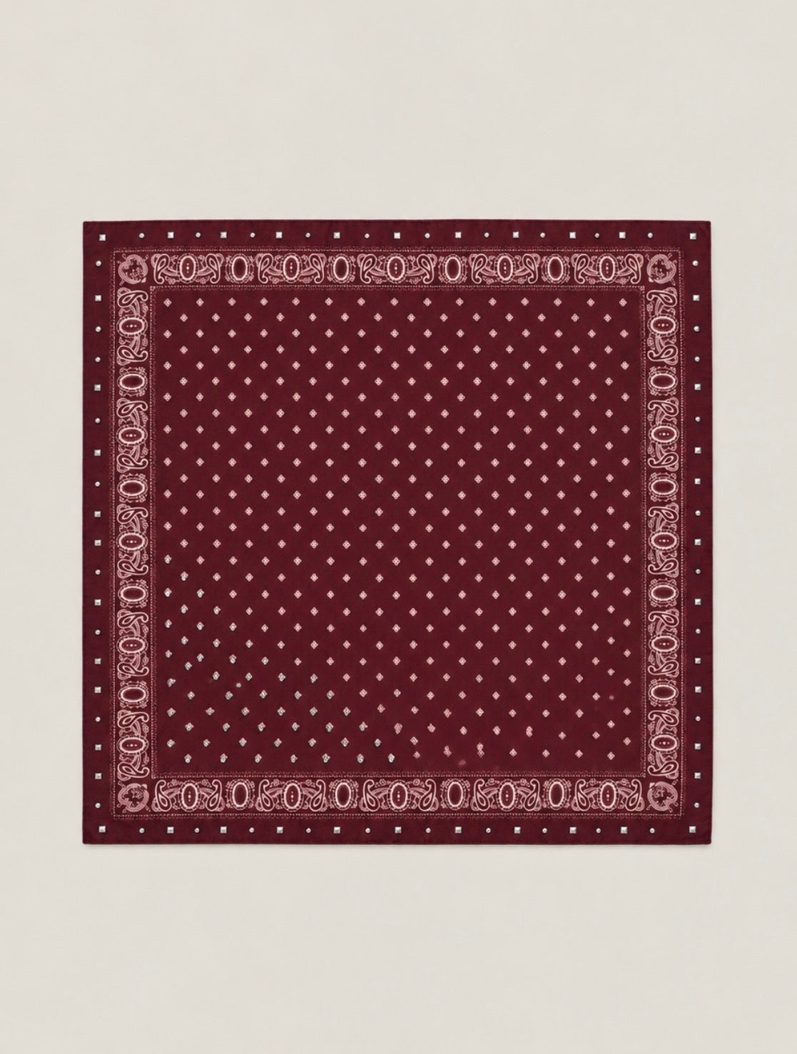Foulard carré bandana à clous - JULIA