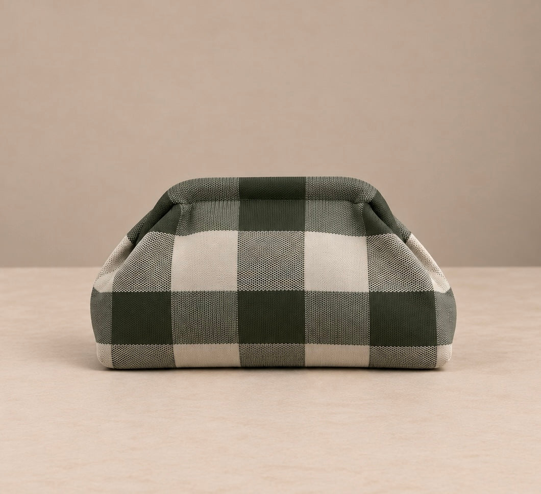Pochette à carreaux avec lanière assortie - HYLA