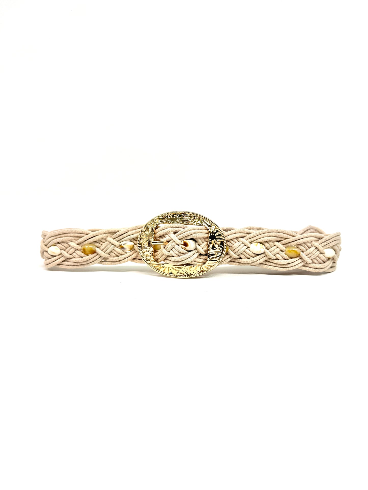 Ceinture en coton large macramé
