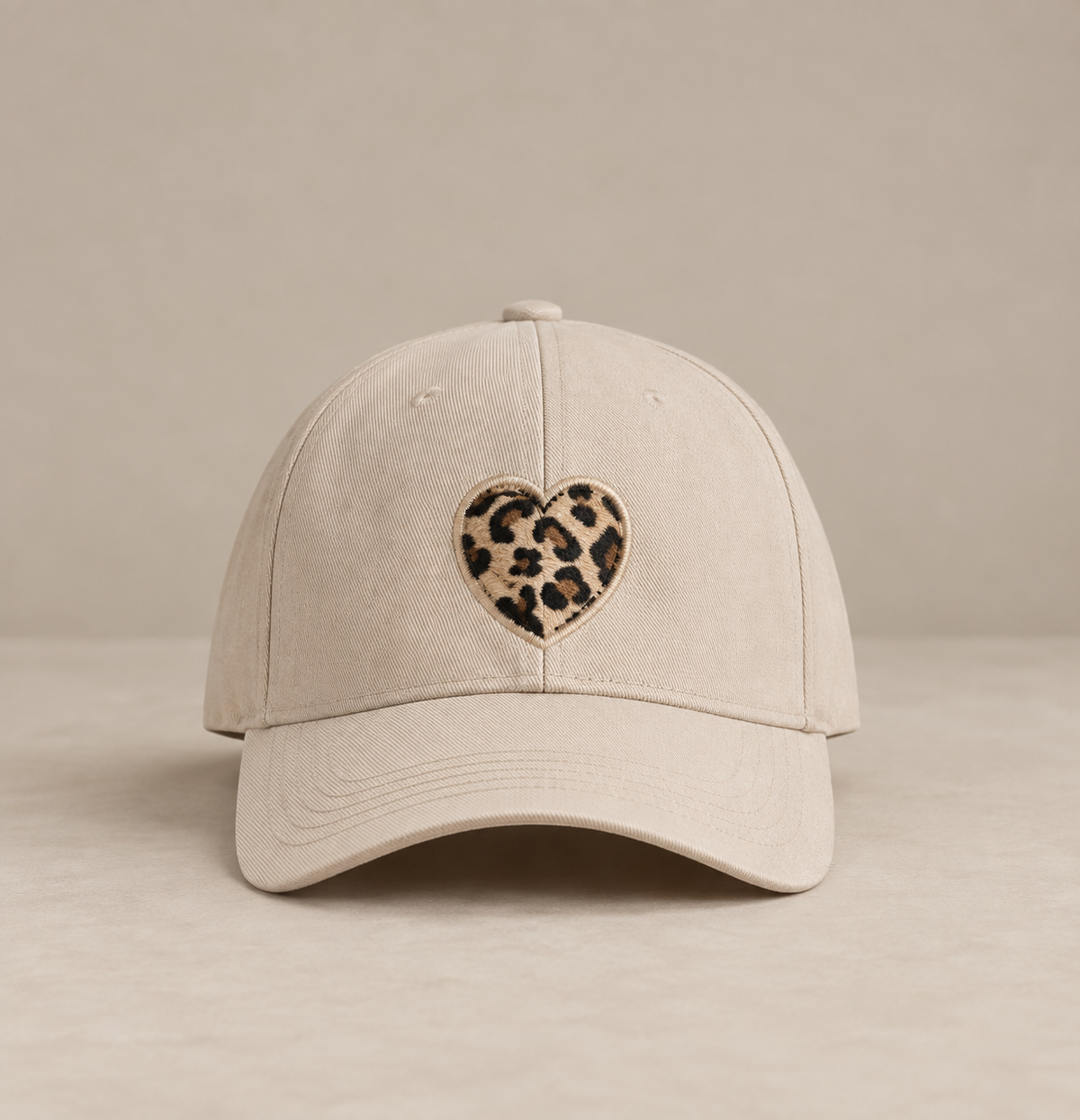 Casquette cœur léopard - LÉONIE