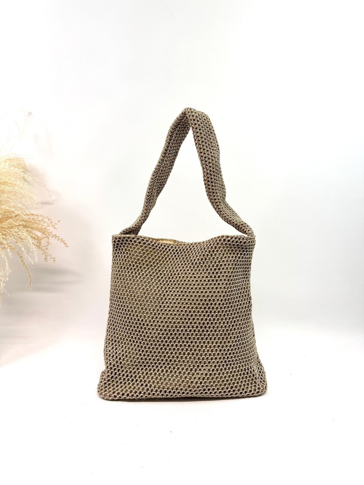 Sac cabas bohème chic à texture tressée