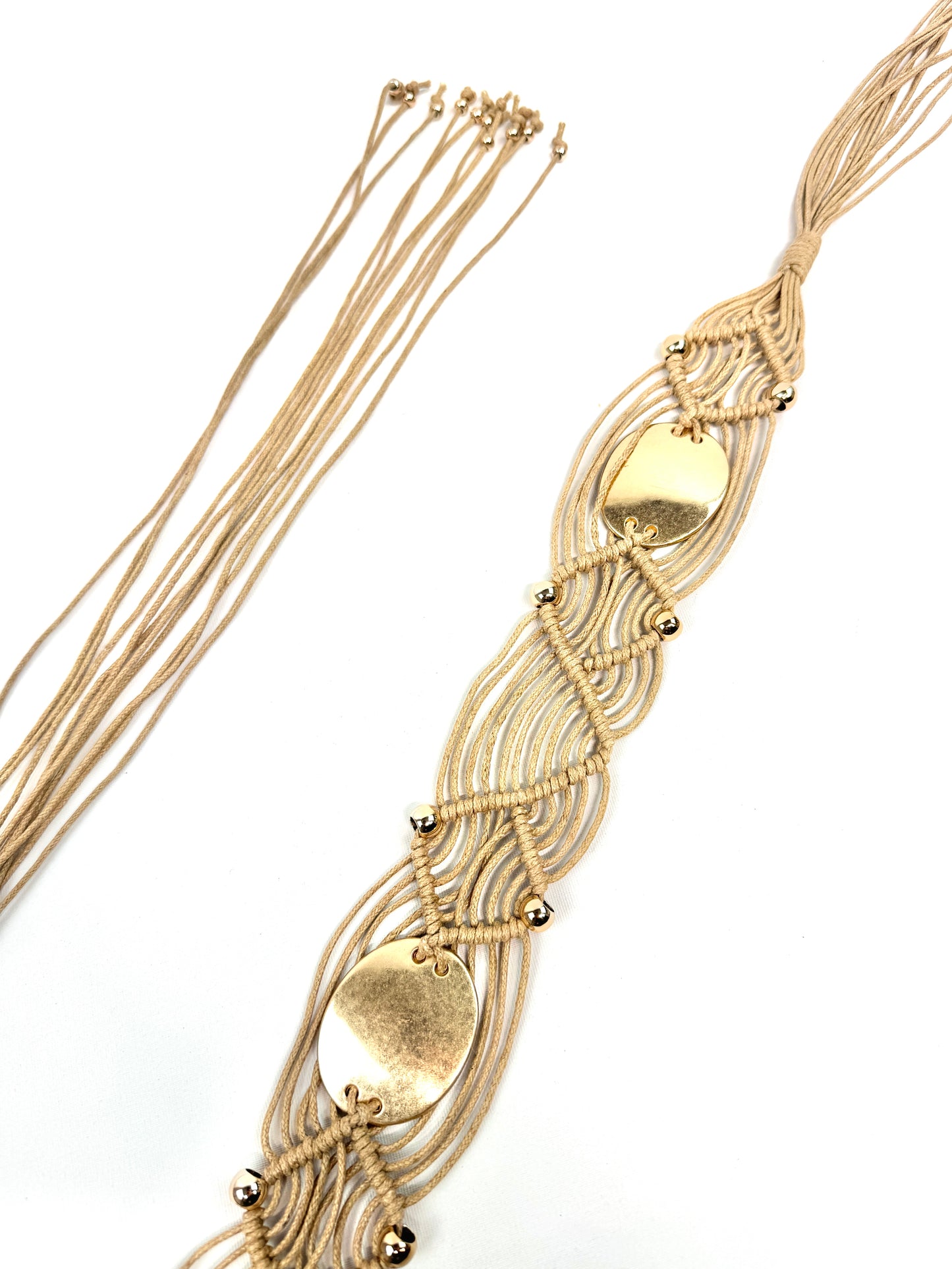 Ceinture bijou macramé
