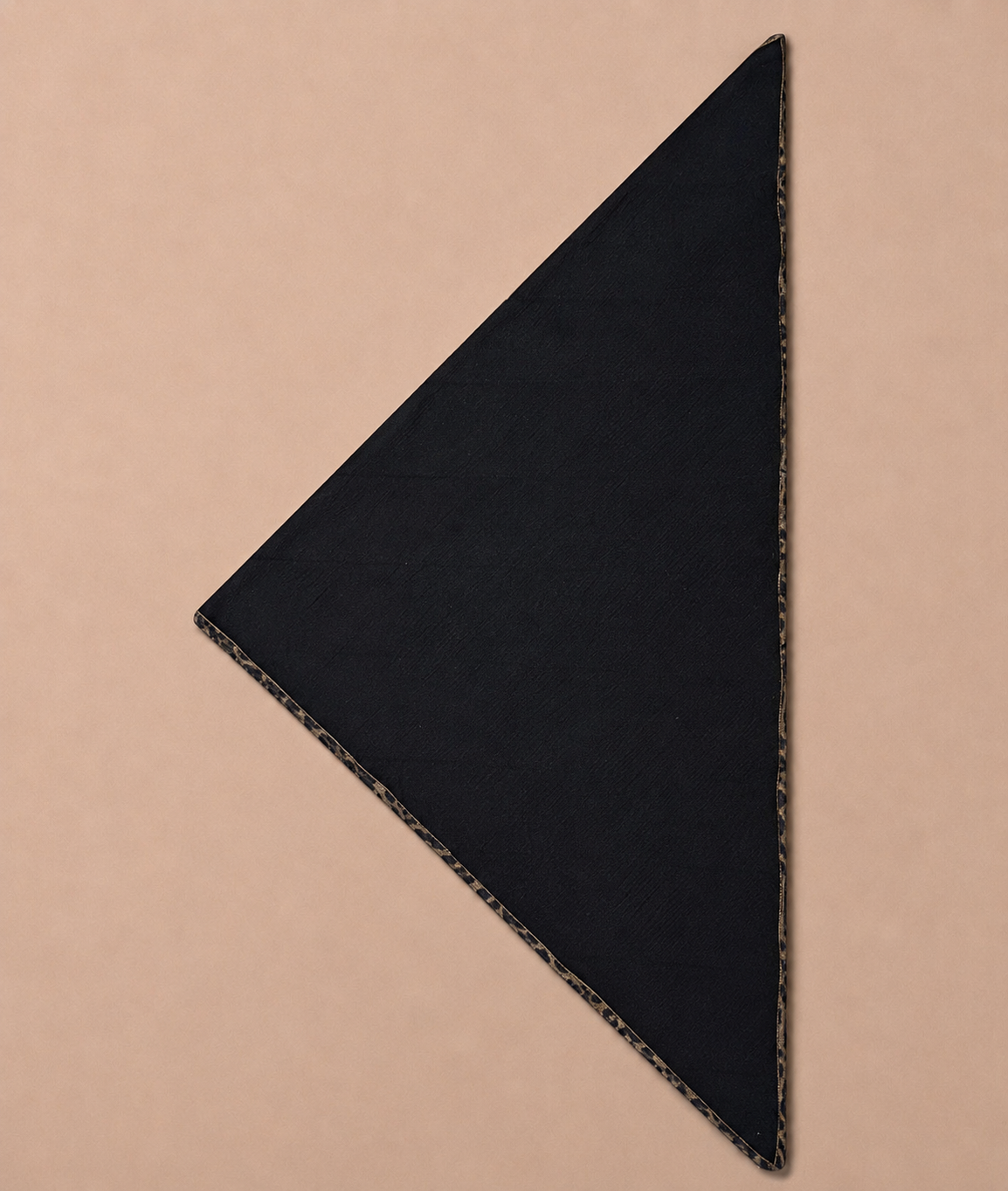 Création triangle double face réversible léopard