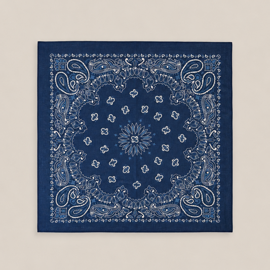 Carré en coton imprimé bandana