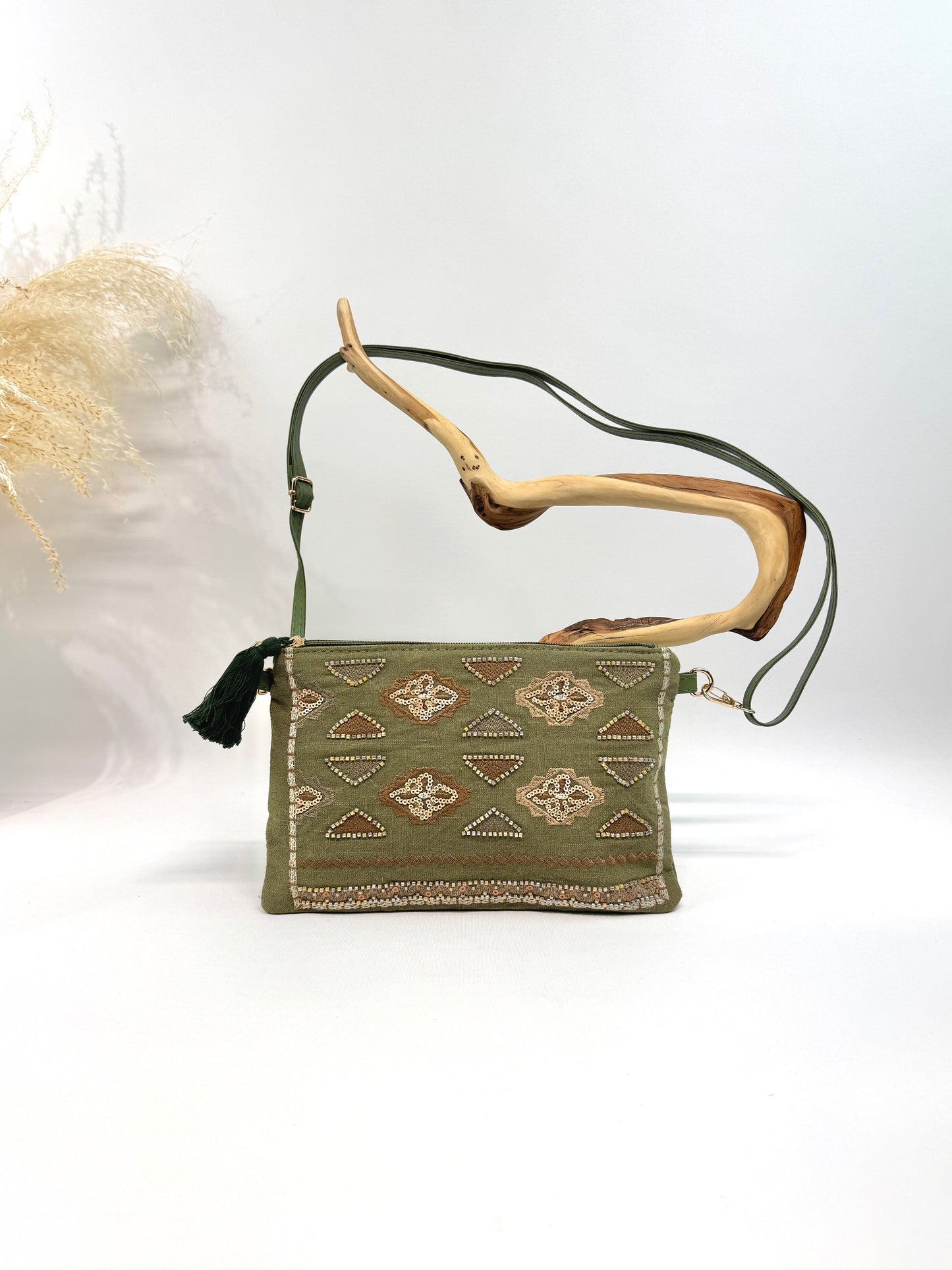 Sac pochette bohème travaillé gypset