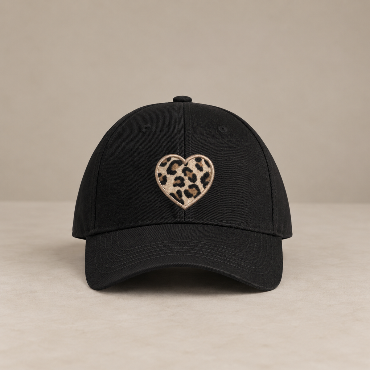 Casquette cœur léopard - LÉONIE