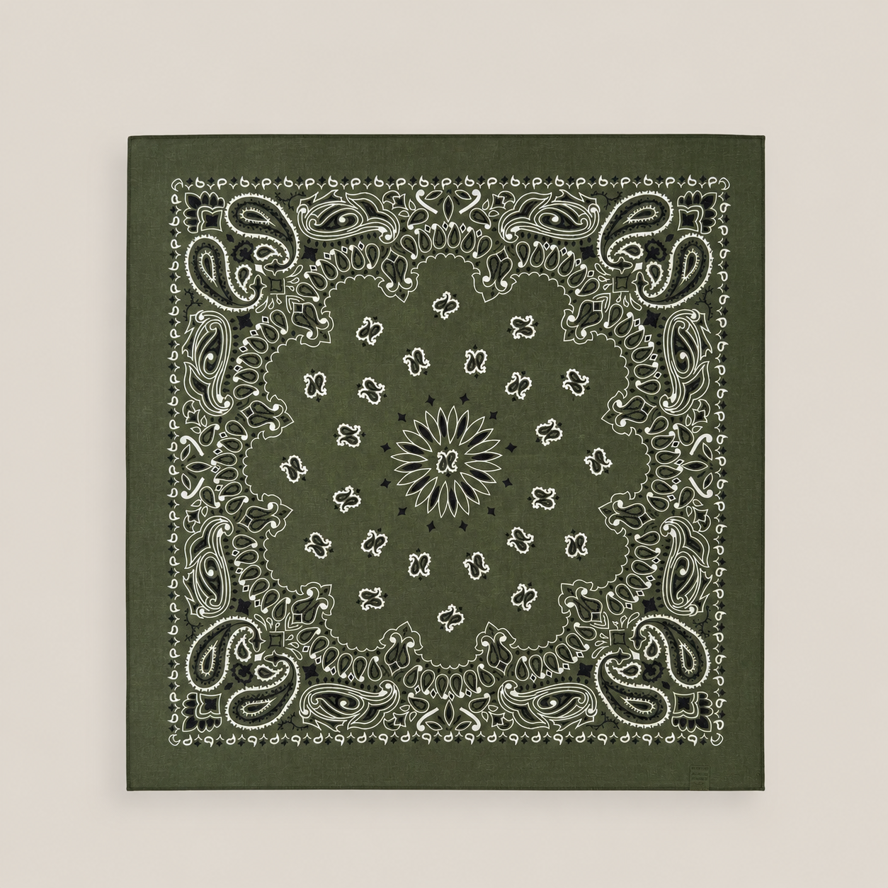 Carré en coton imprimé bandana