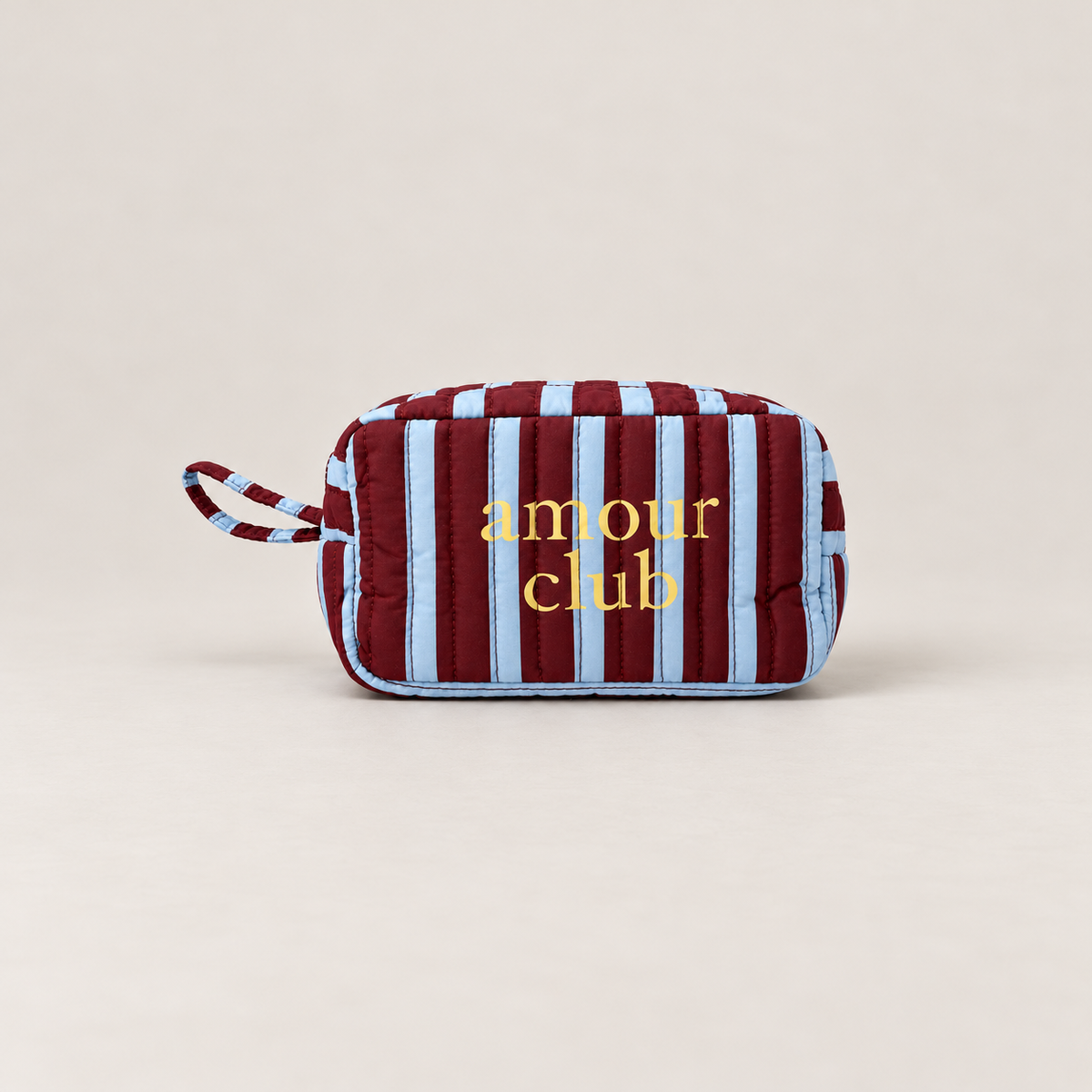 Trousse matelassée réversible - AMOUR CLUB