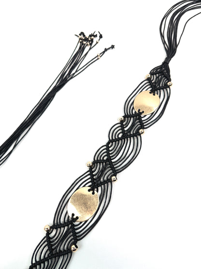 Ceinture bijou macramé