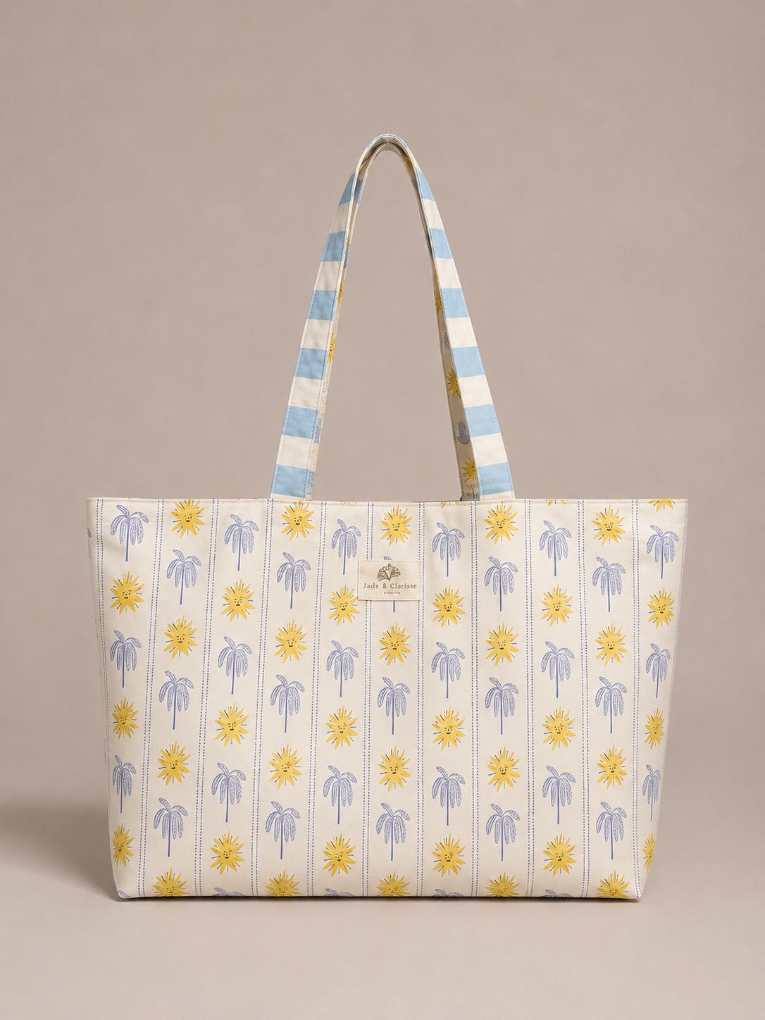 Sac cabas matelassé réversible "Soleil" vibrant