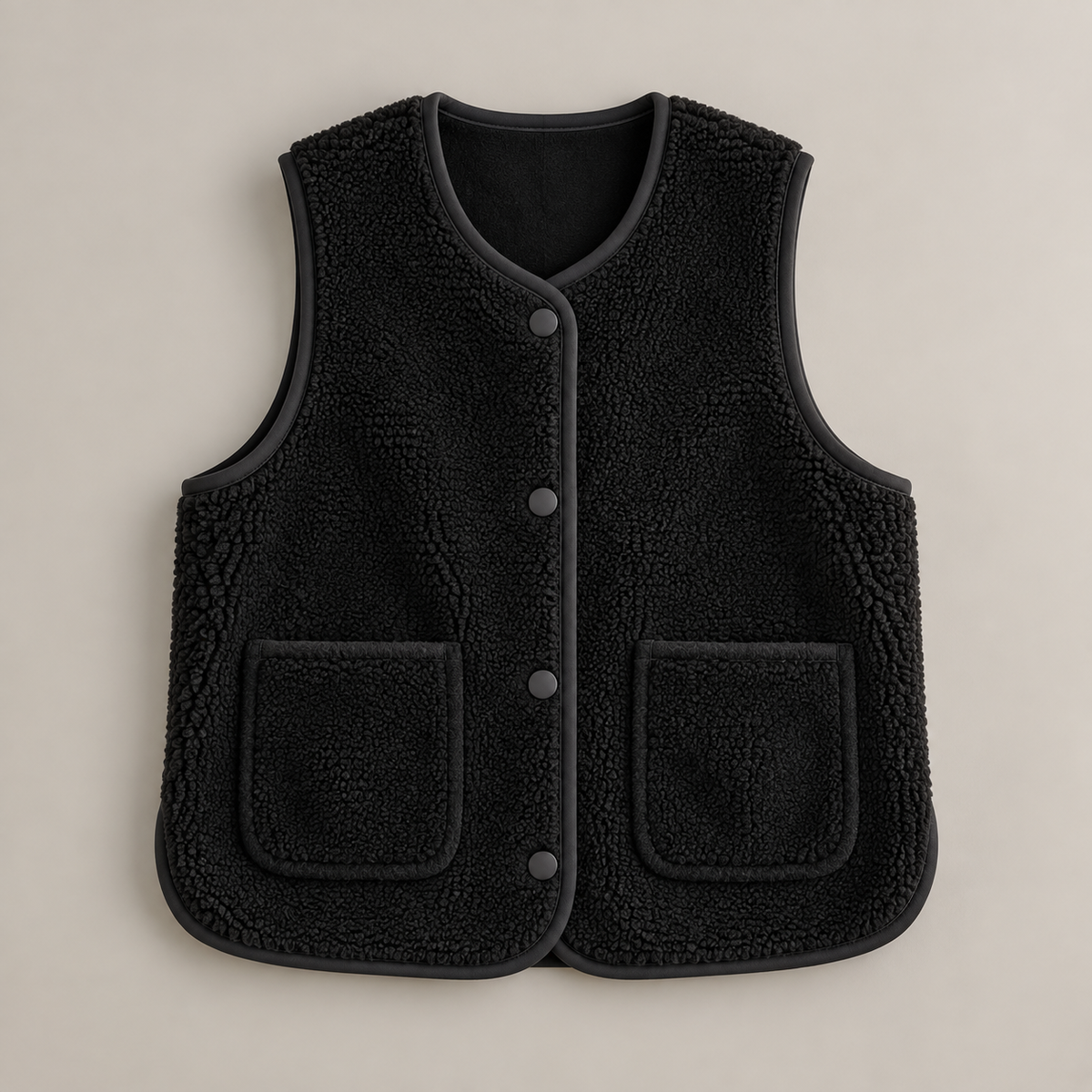 Gilet sans manches effet mouton - ELLA
