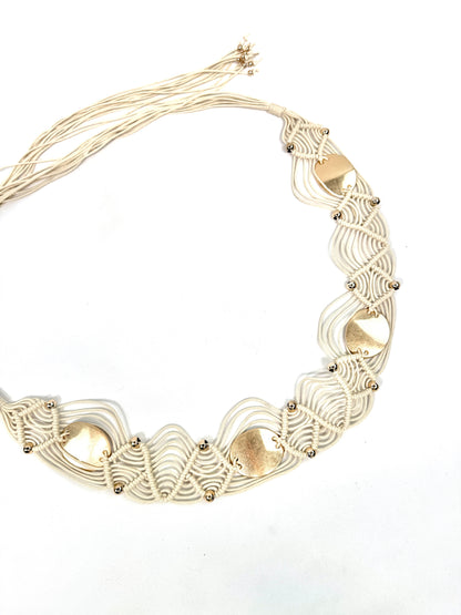 Ceinture bijou macramé