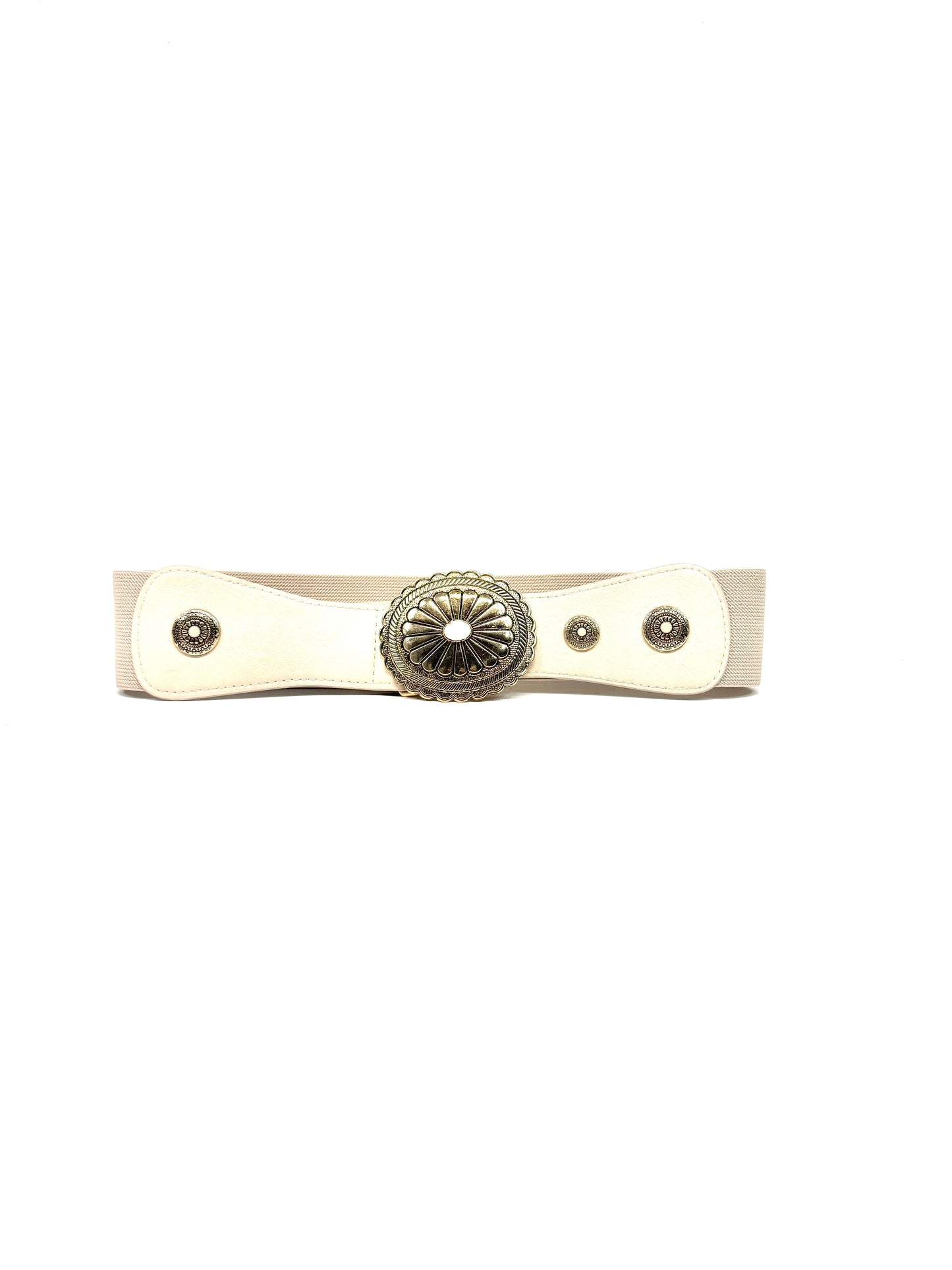 Ceinture bohème à boucle travaillée élastique