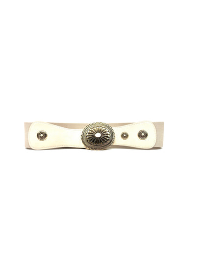 Ceinture bohème à boucle travaillée élastique