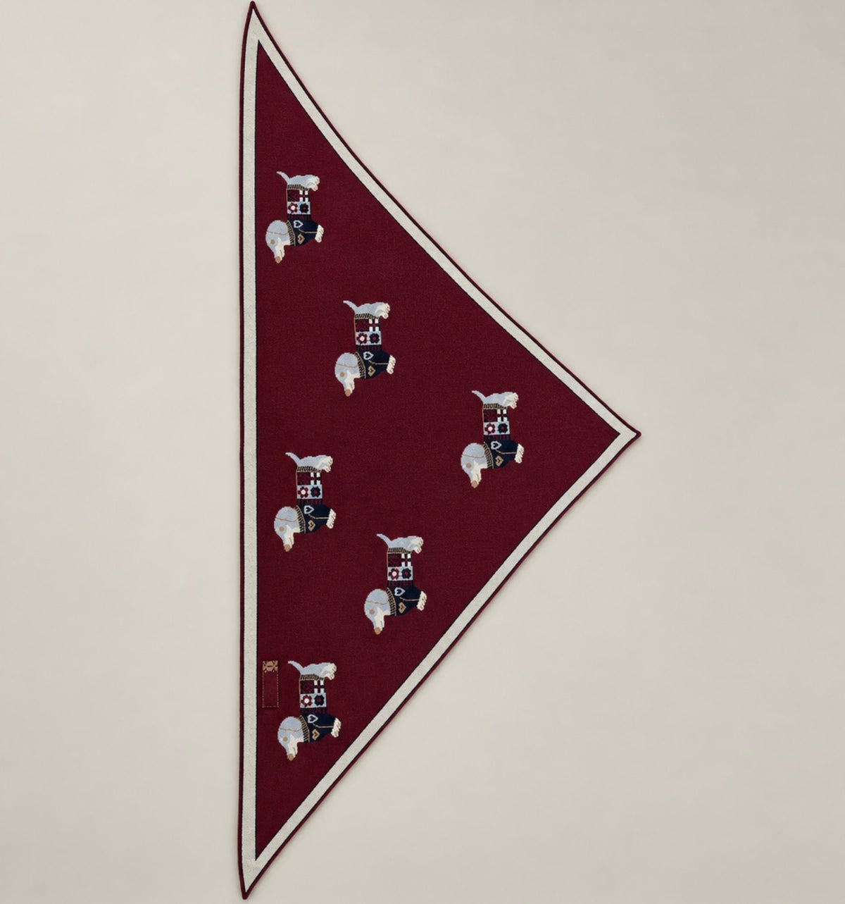 Écharpe triangle tissée Teckel - JULIETTE
