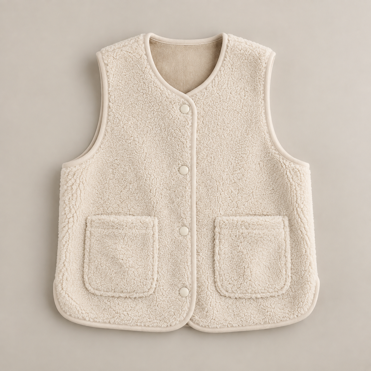 Gilet sans manches effet mouton - ELLA