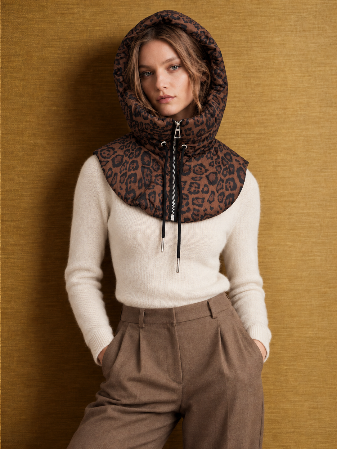 Capuche matelassée chaude à zip – ROMY