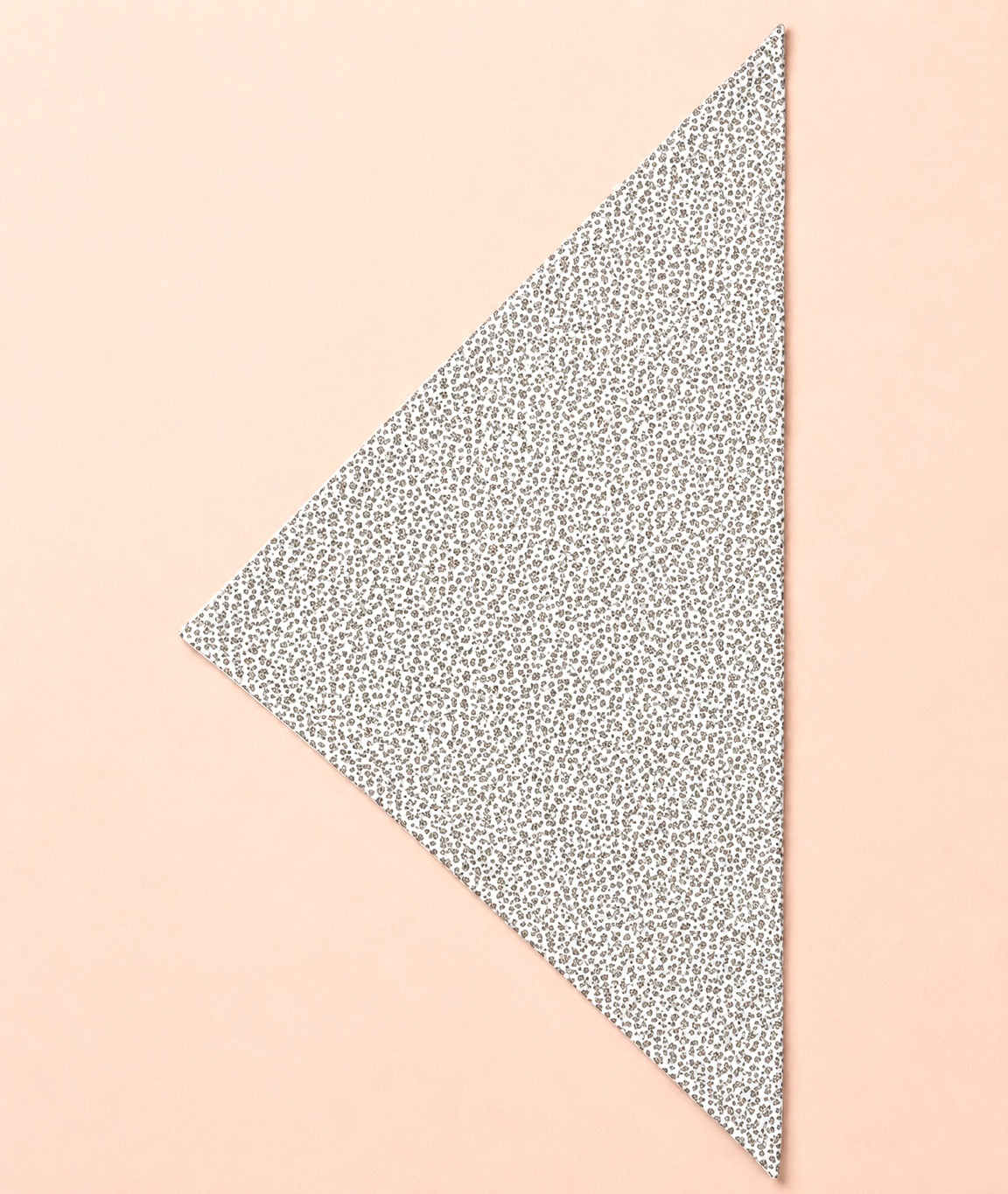 Création triangle double face réversible beige
