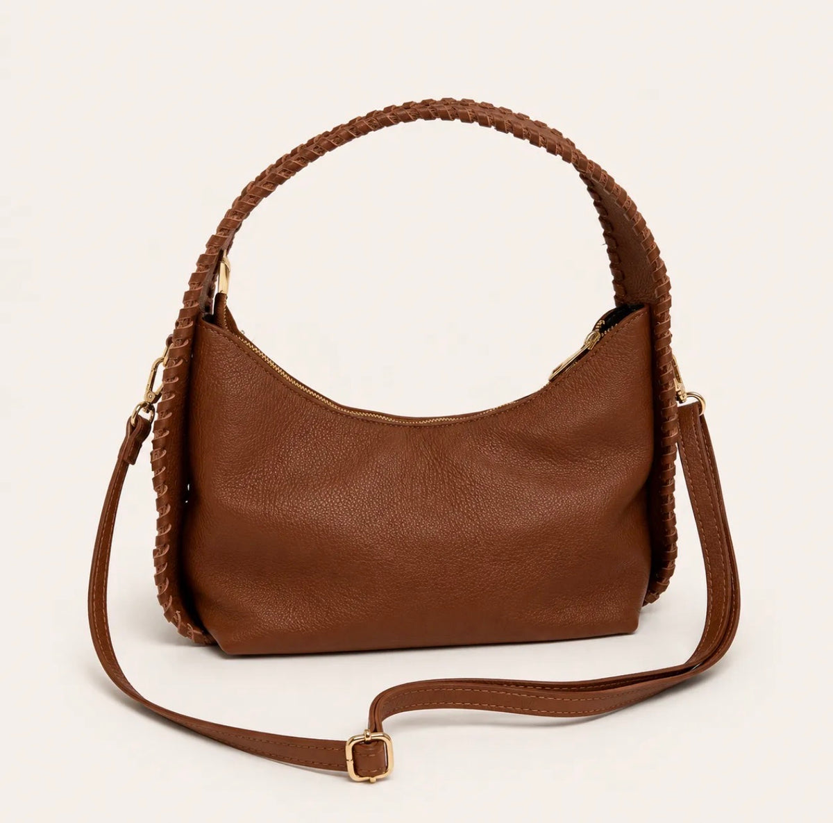 Sac en cuir porté épaule tressé - MIA