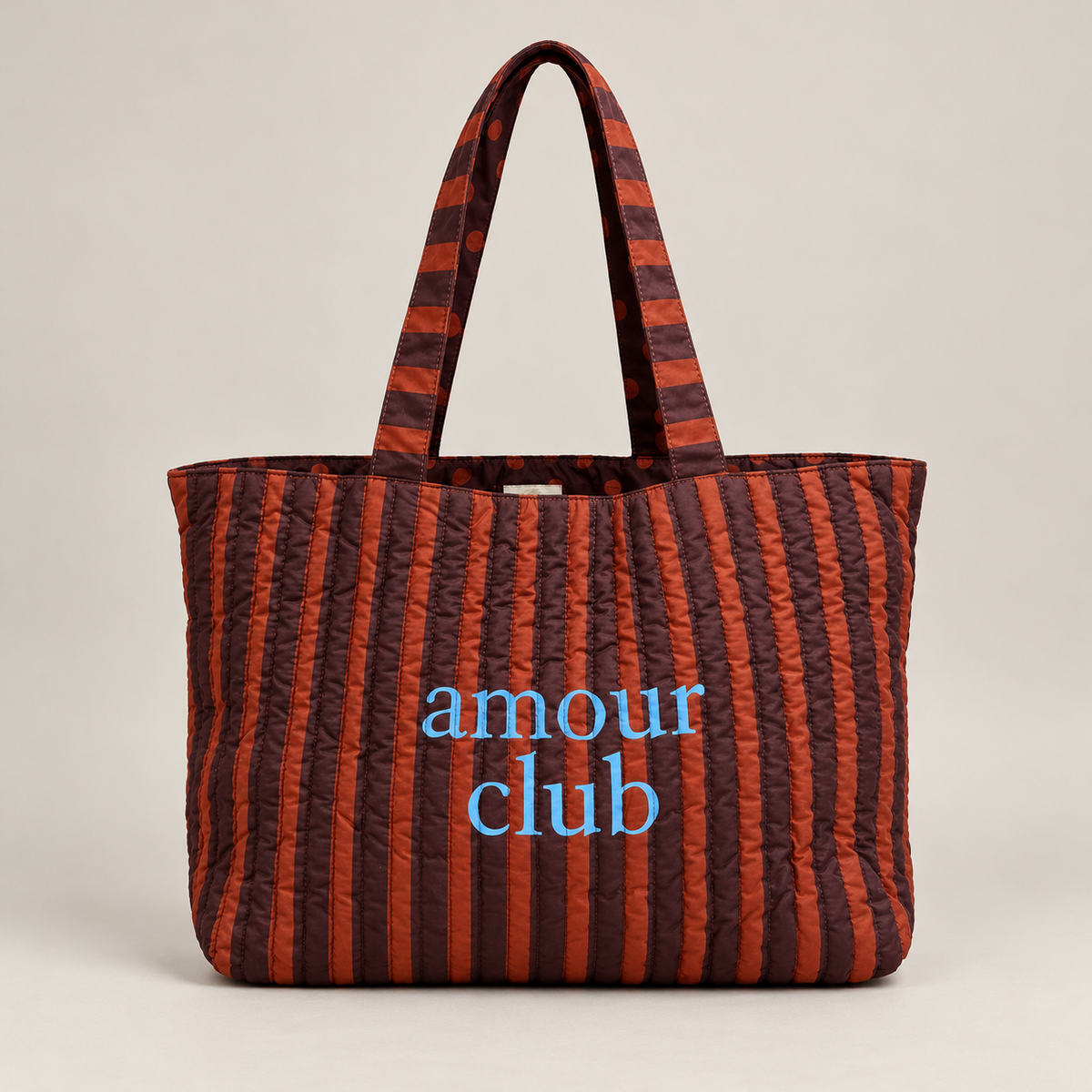 Cabas matelassé réversible - AMOUR CLUB