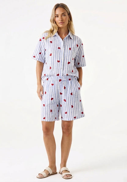 Ensemble à motifs coeurs