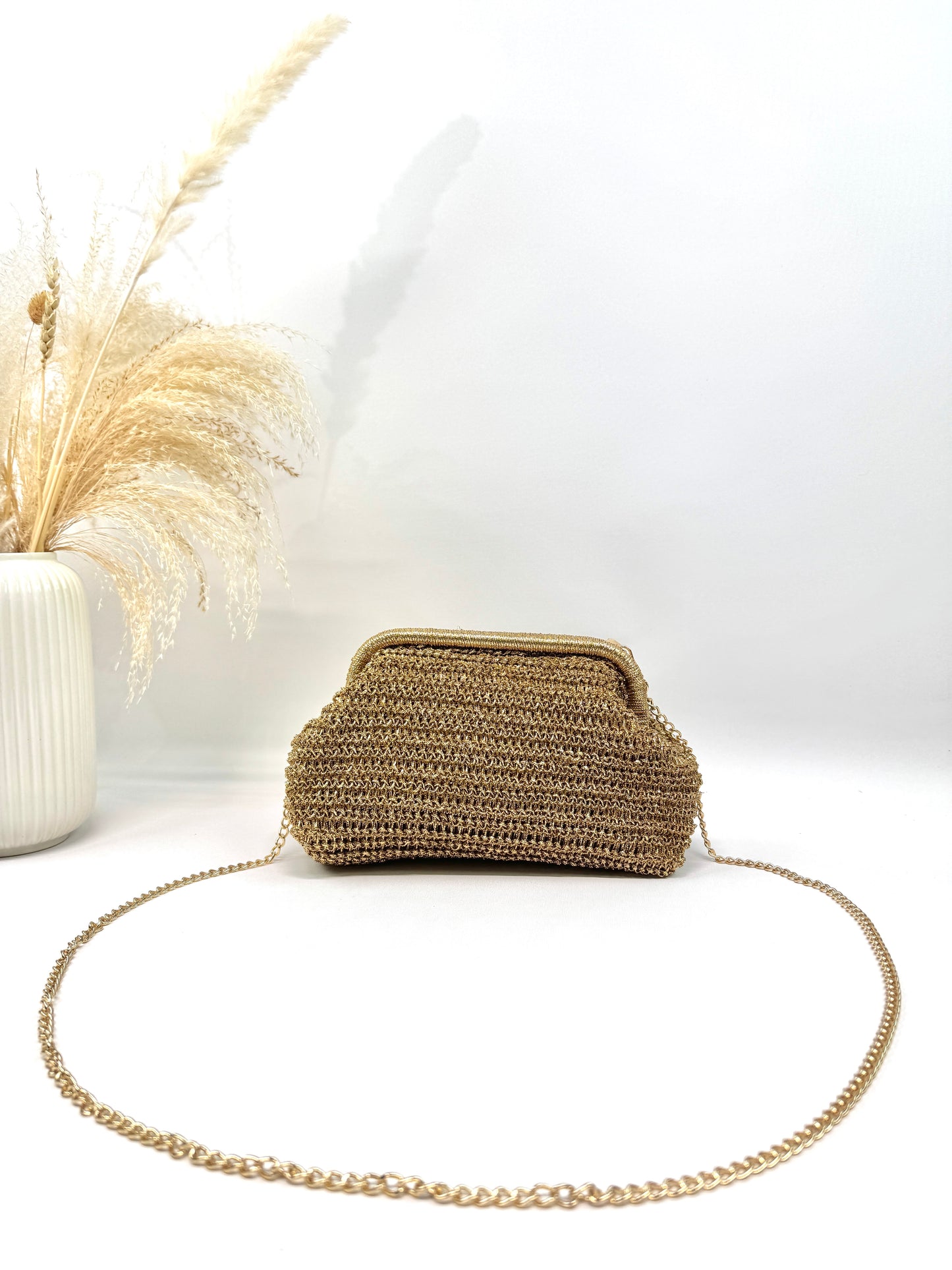 Sac bourse maille tressée