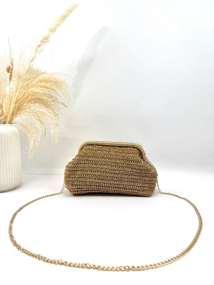 Sac bourse maille tressée