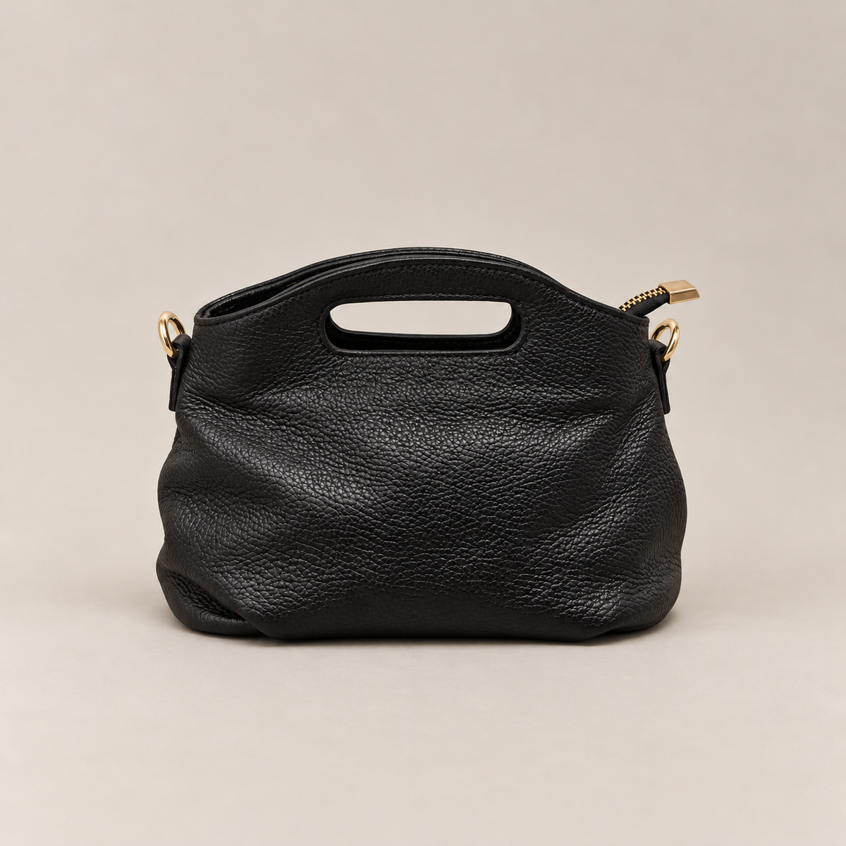 Sac boule en cuir grainé – ALMA