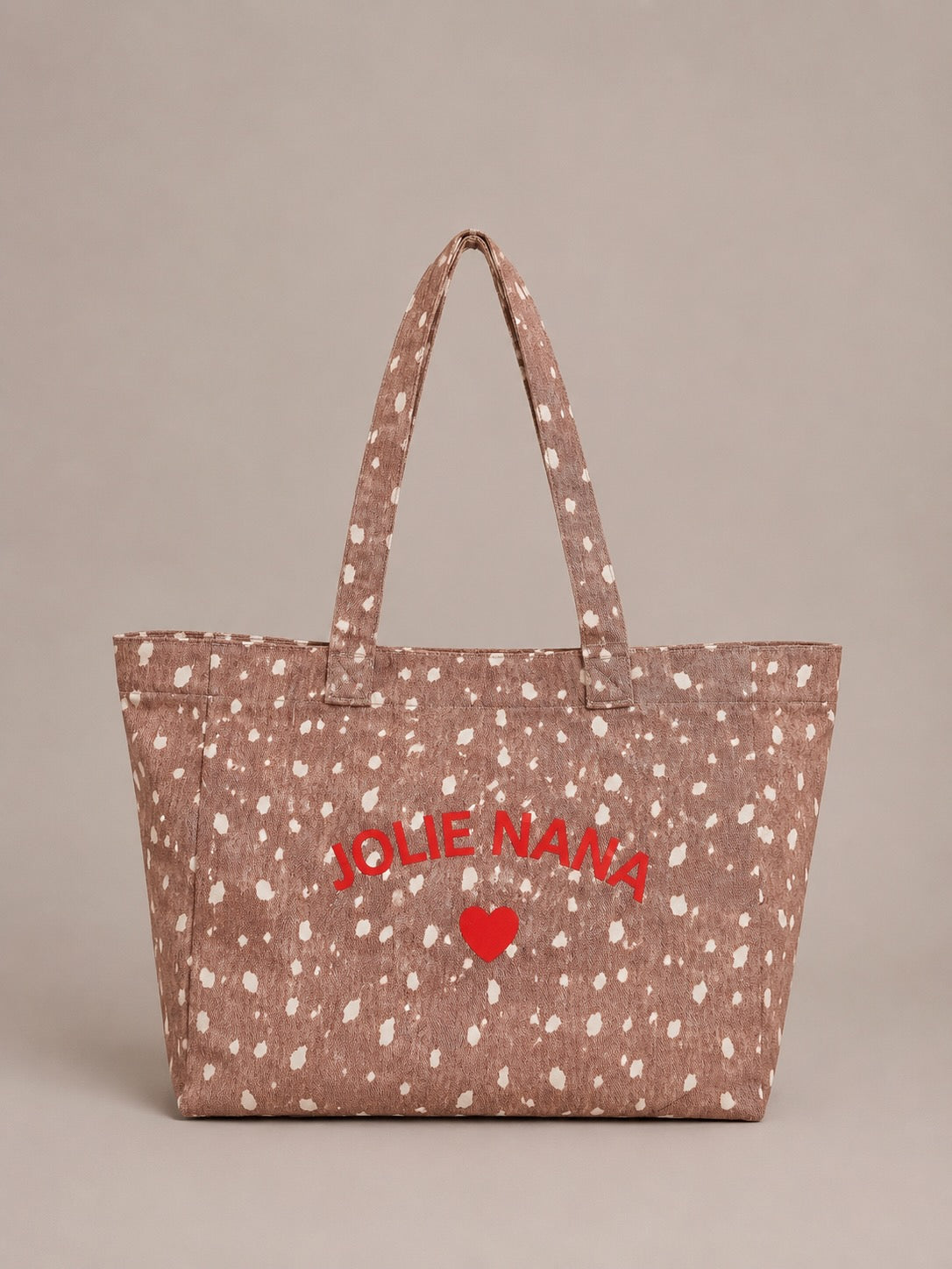 Sac tote bag en coton coeur de "Jolie Nana"