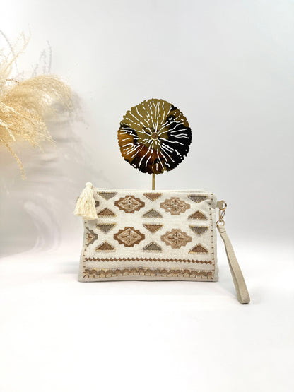 Sac pochette bohème travaillé gypset