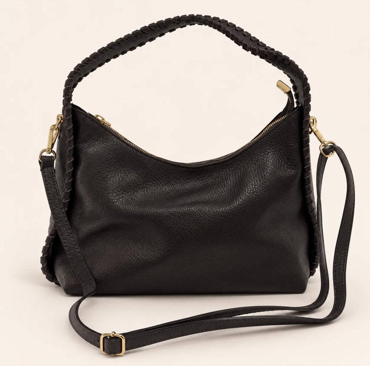 Sac en cuir porté épaule tressé - MIA