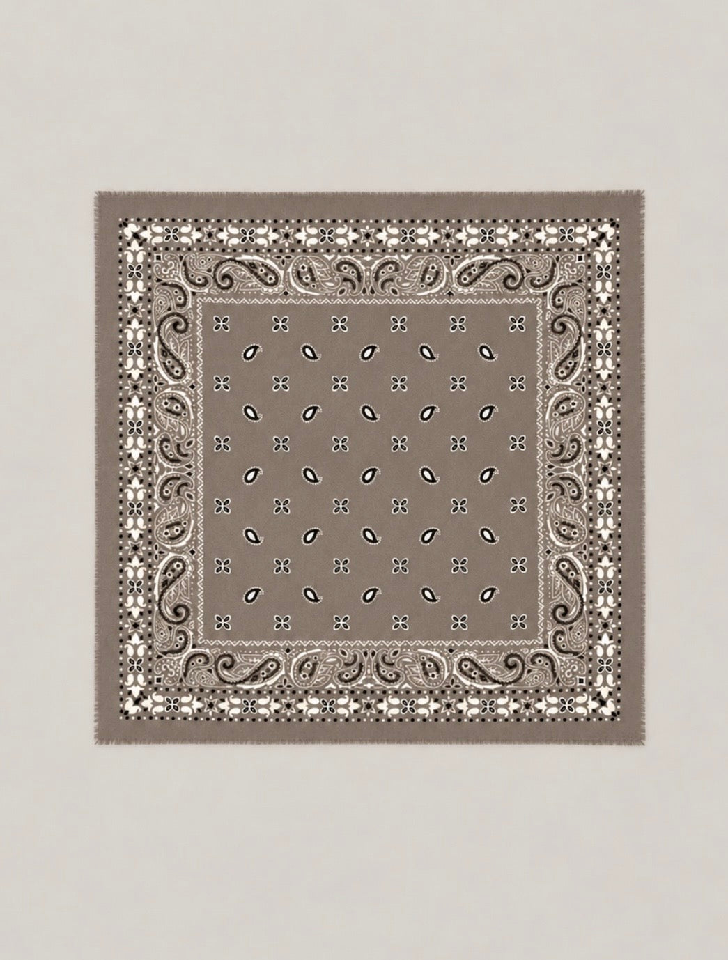 Foulard carré bandana chaud - PRUNE