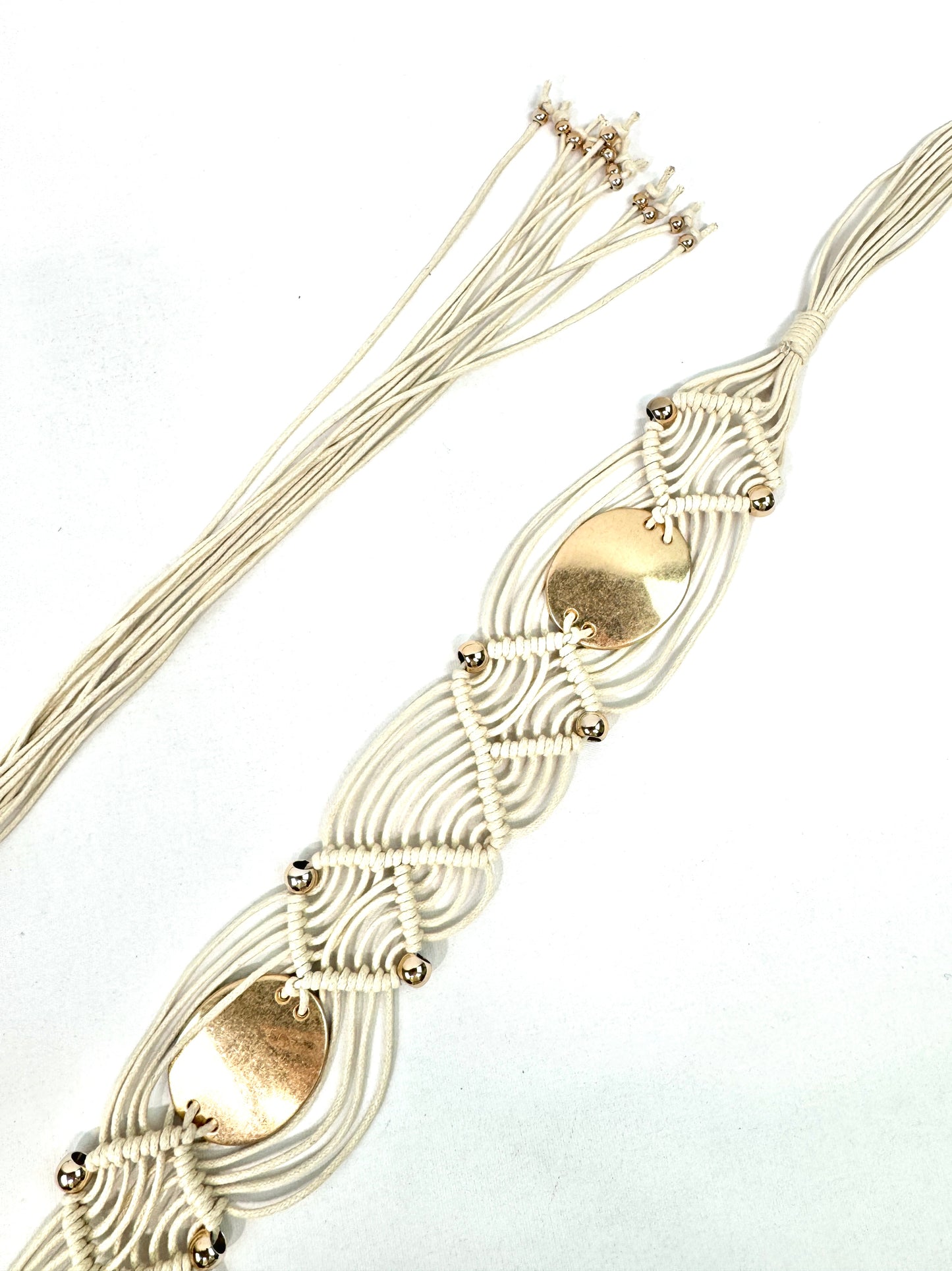 Ceinture bijou macramé