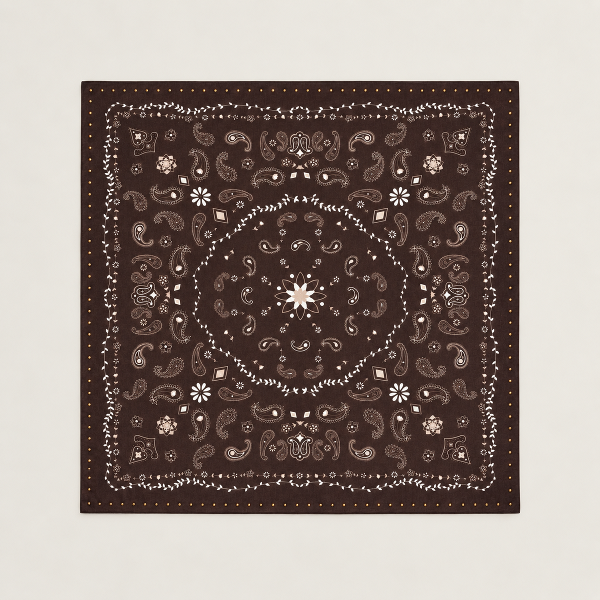 Foulard carré bandana à clous - JUSTINE