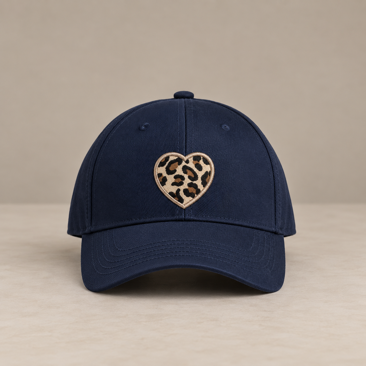 Casquette cœur léopard - LÉONIE