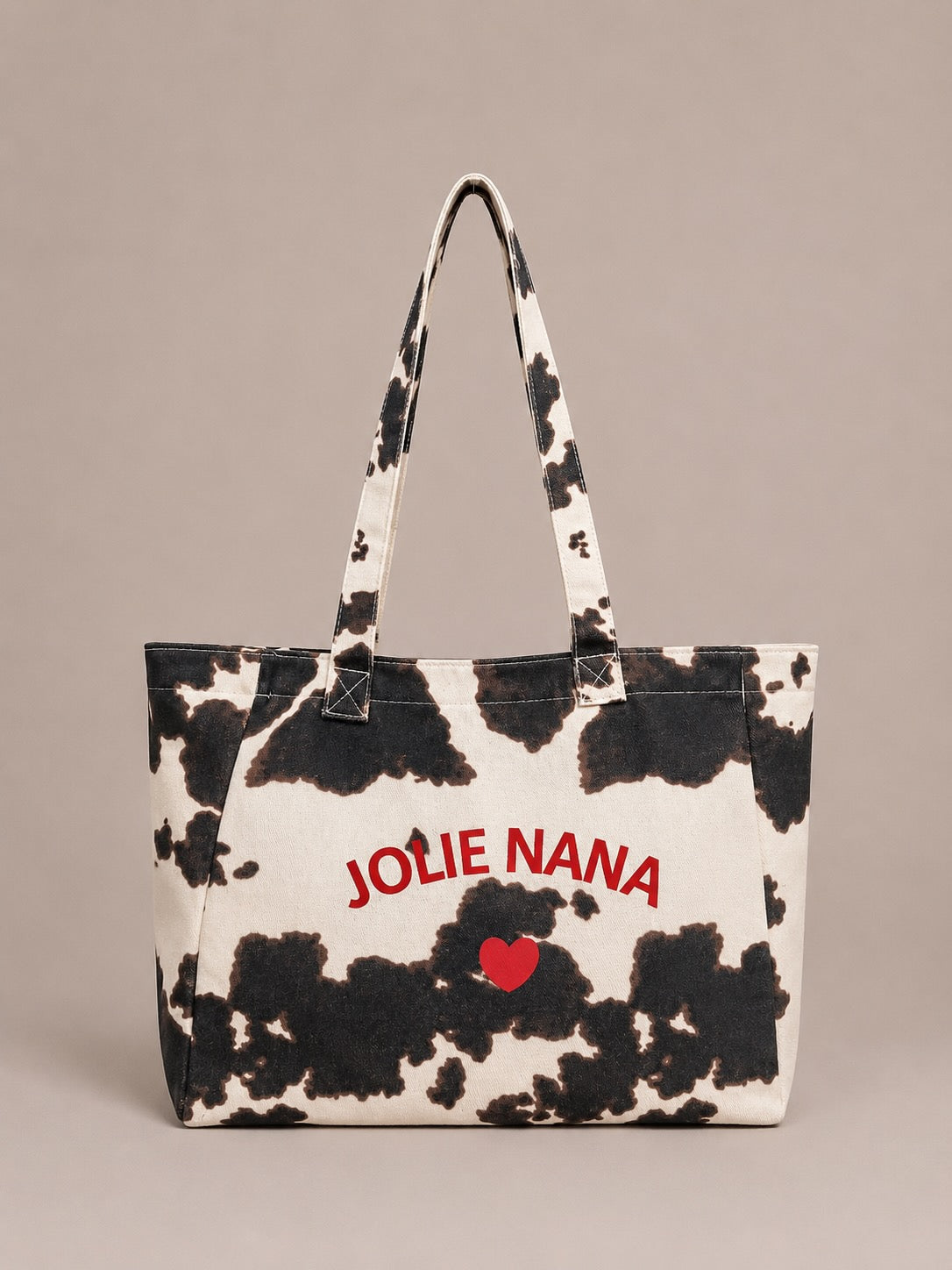 Sac tote bag en coton coeur de "Jolie Nana"