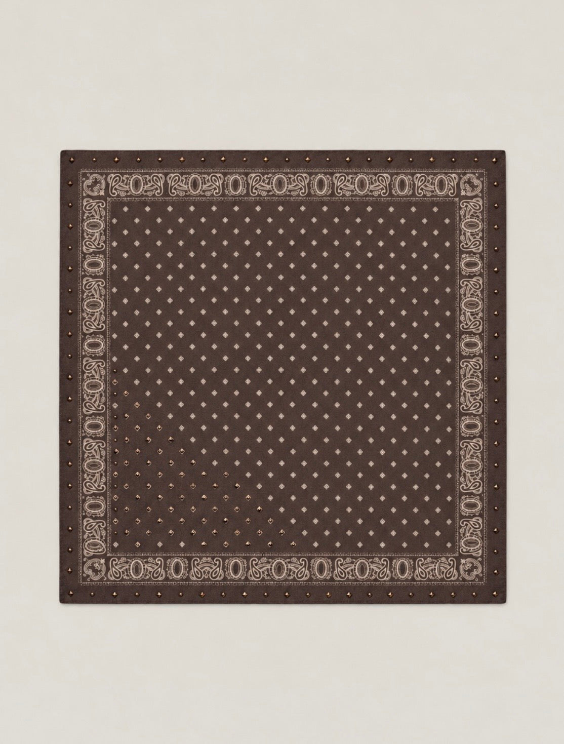 Foulard carré bandana à clous - JULIA