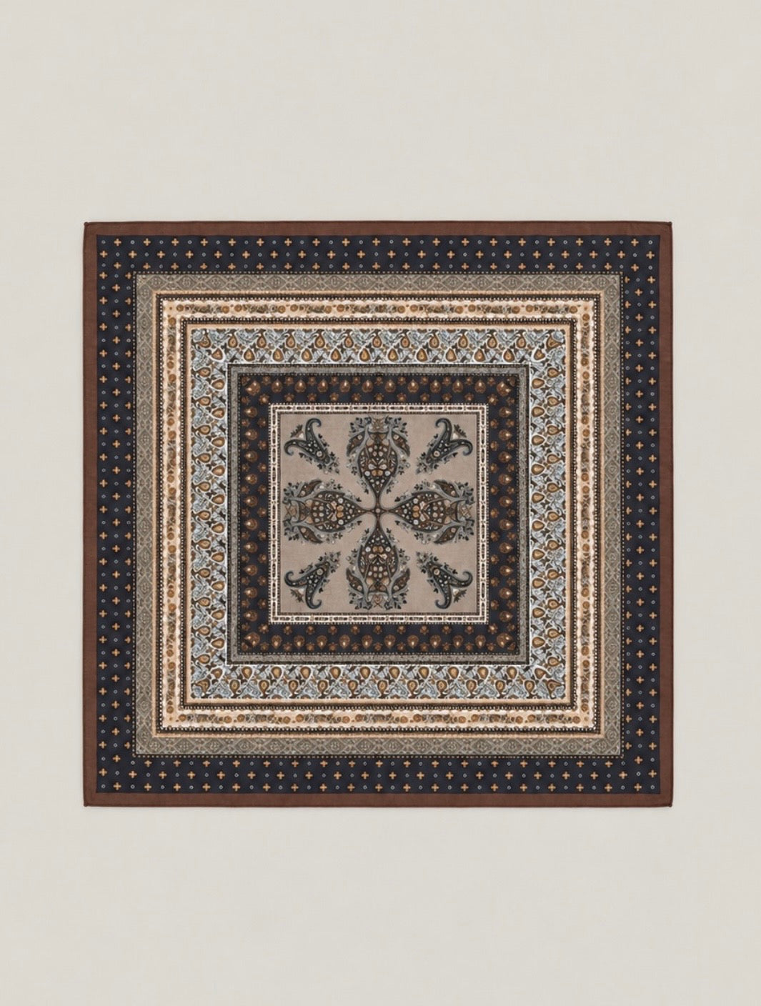 Foulard carré fin patchwork - LOÏS