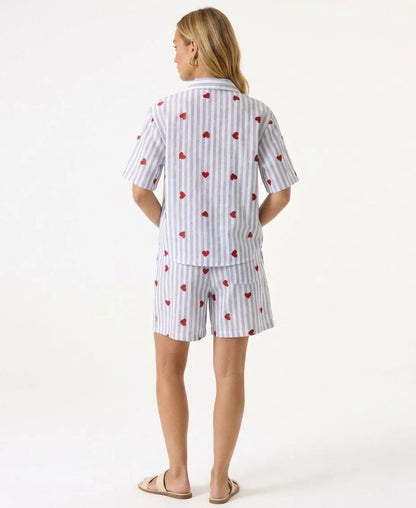 Ensemble à motifs coeurs