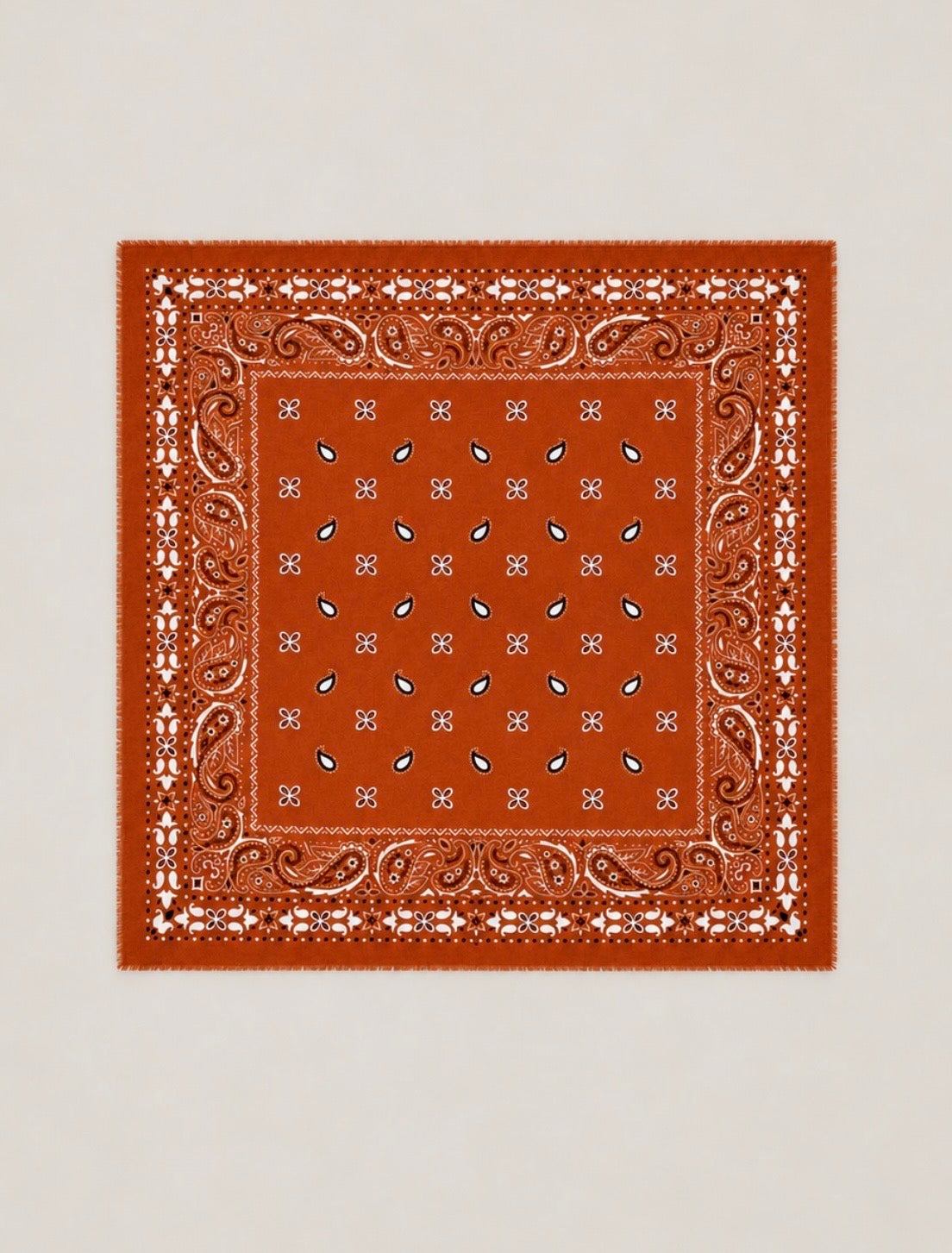 Foulard carré bandana chaud - PRUNE