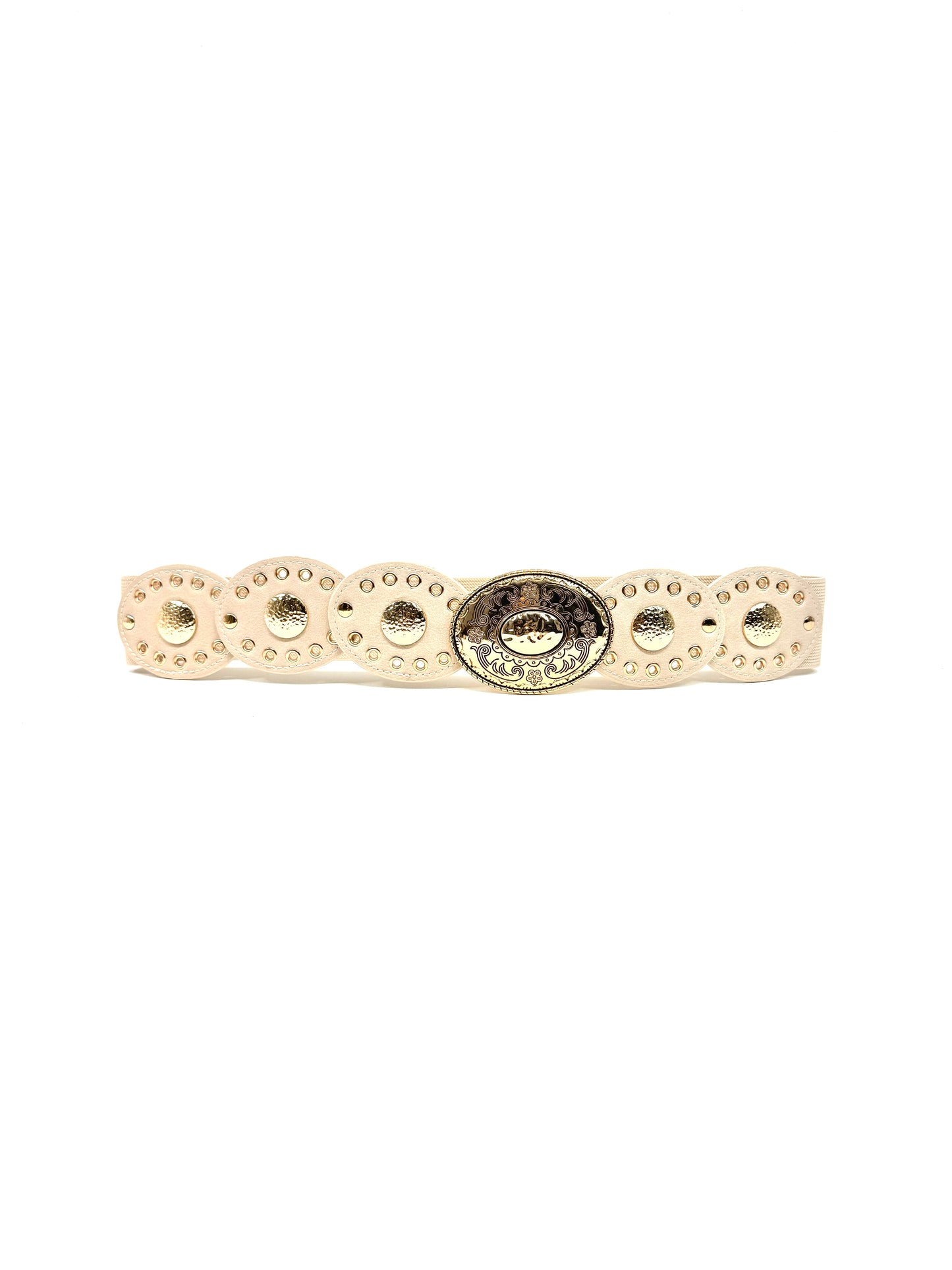 Ceinture bohème ajourée à boucle gravée